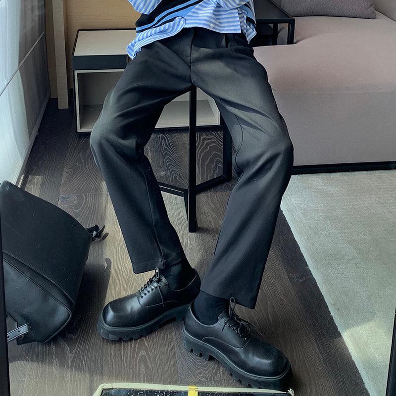 Casual Regular Fit Suit Pants