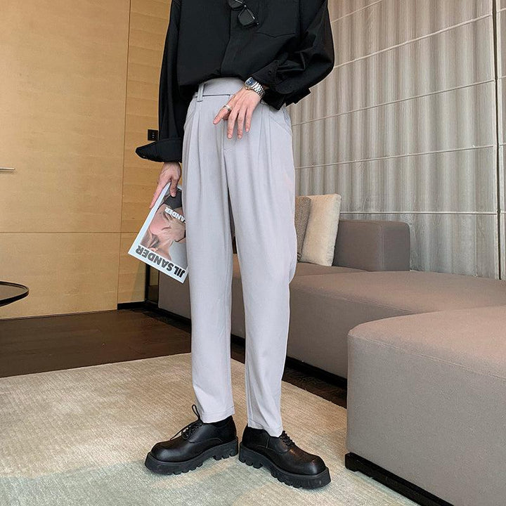 Casual Regular Fit Suit Pants