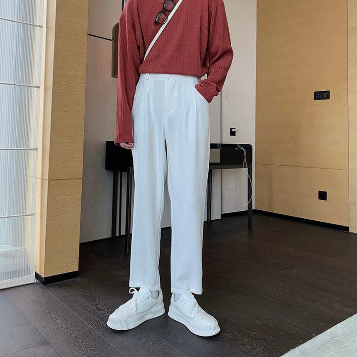 Casual Regular Fit Suit Pants