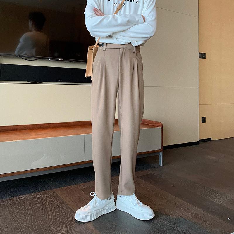 Casual Regular Fit Suit Pants