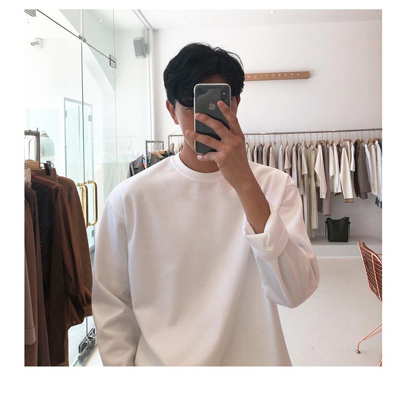 Casual Round Neck Long Sleeve Shirt