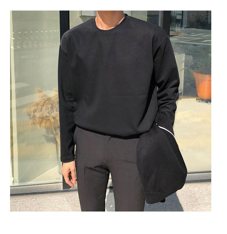 Casual Round Neck Long Sleeve Shirt