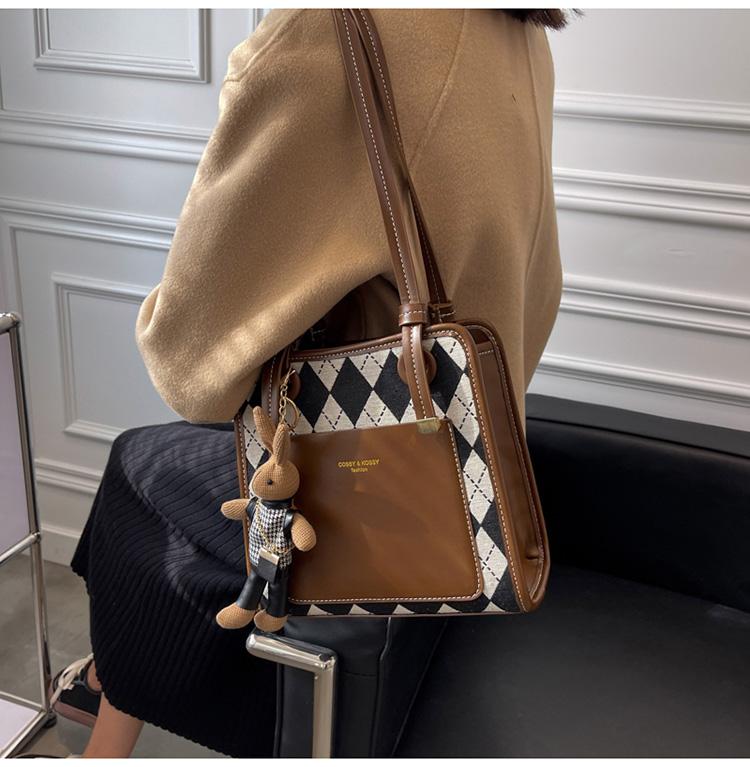 Check Tote Bag - Shop our collection of Women's Handbags – The Korean ...