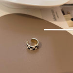 Checkerboard Earrings Clip