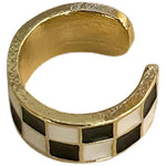 Checkerboard Earrings Clip