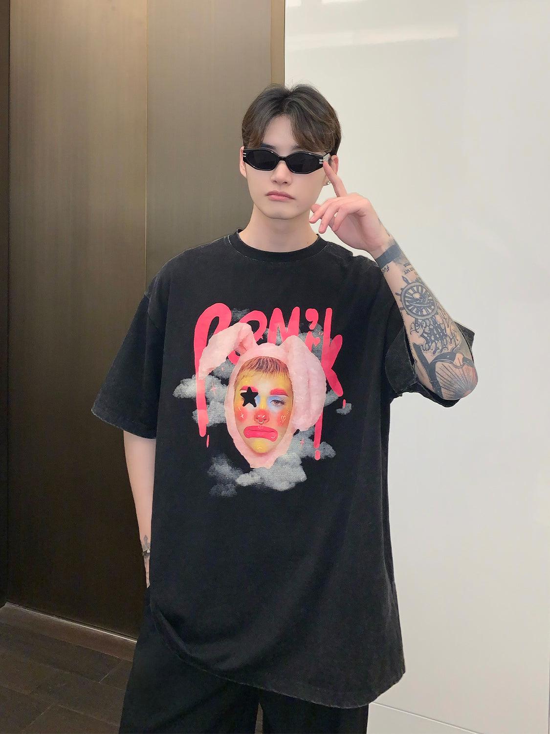 Clown Graphic T-shirt – The Korean Fashion