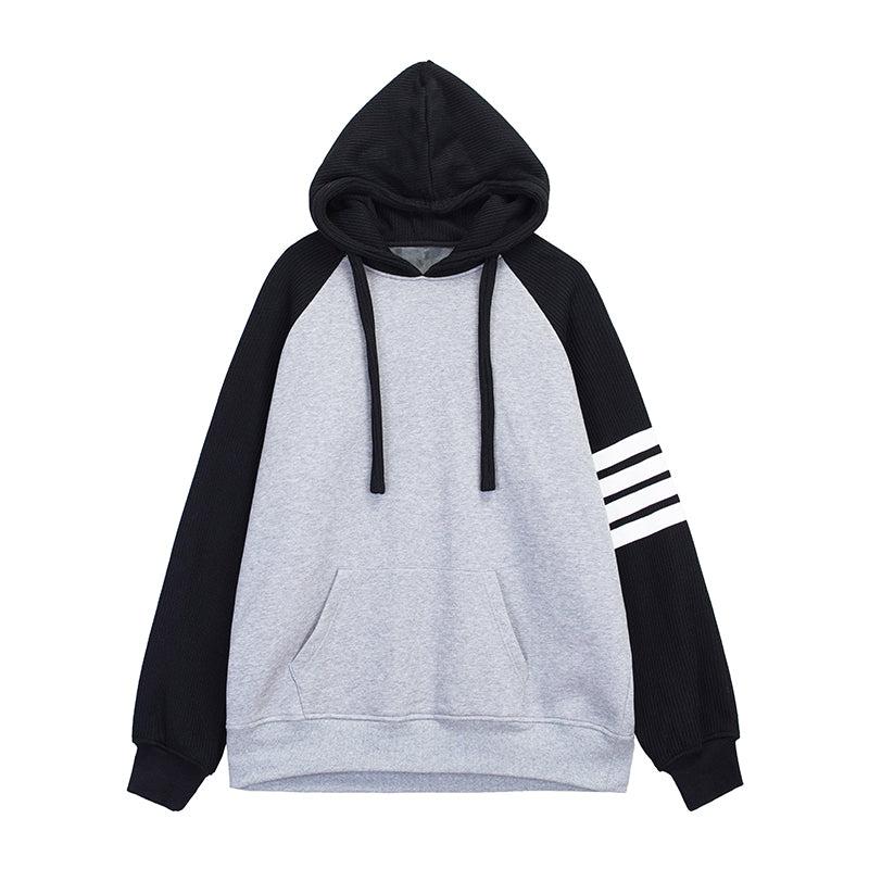 Color Block Hooded Sweatshirt