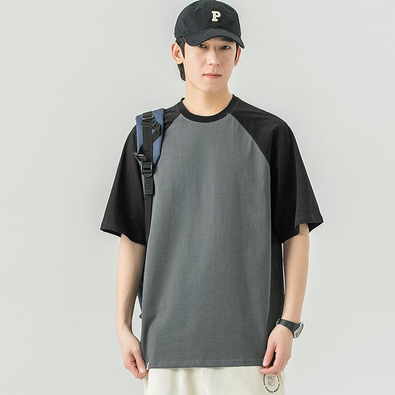 Color Block Round Neck T-Shirt