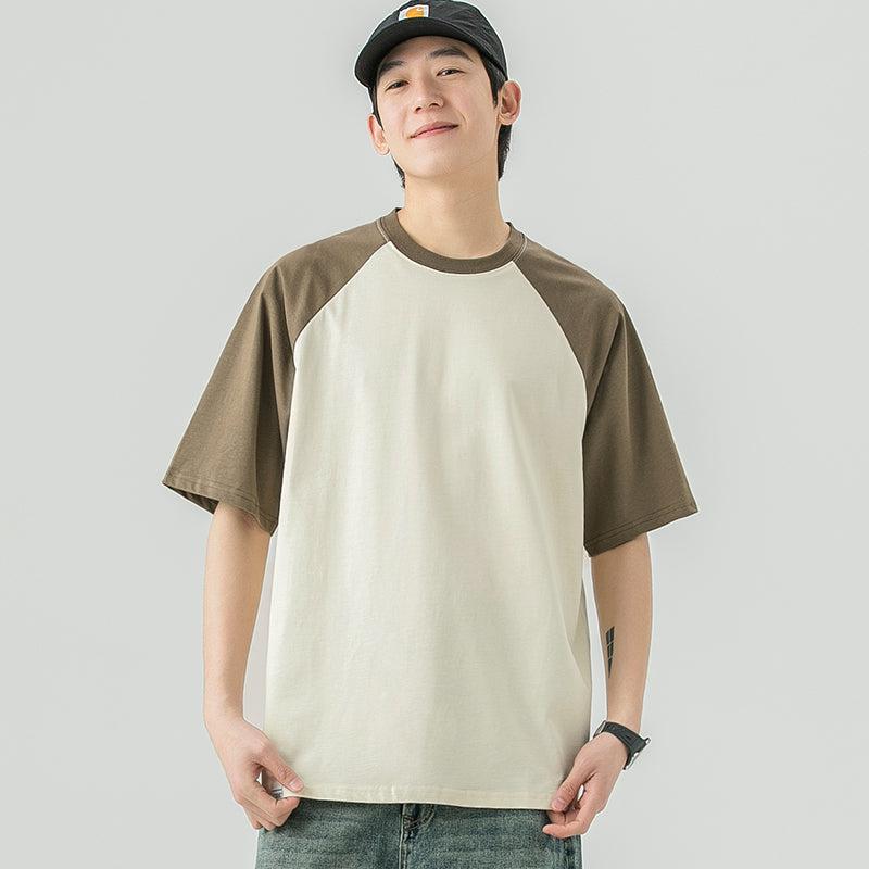 Color Block Round Neck T-Shirt