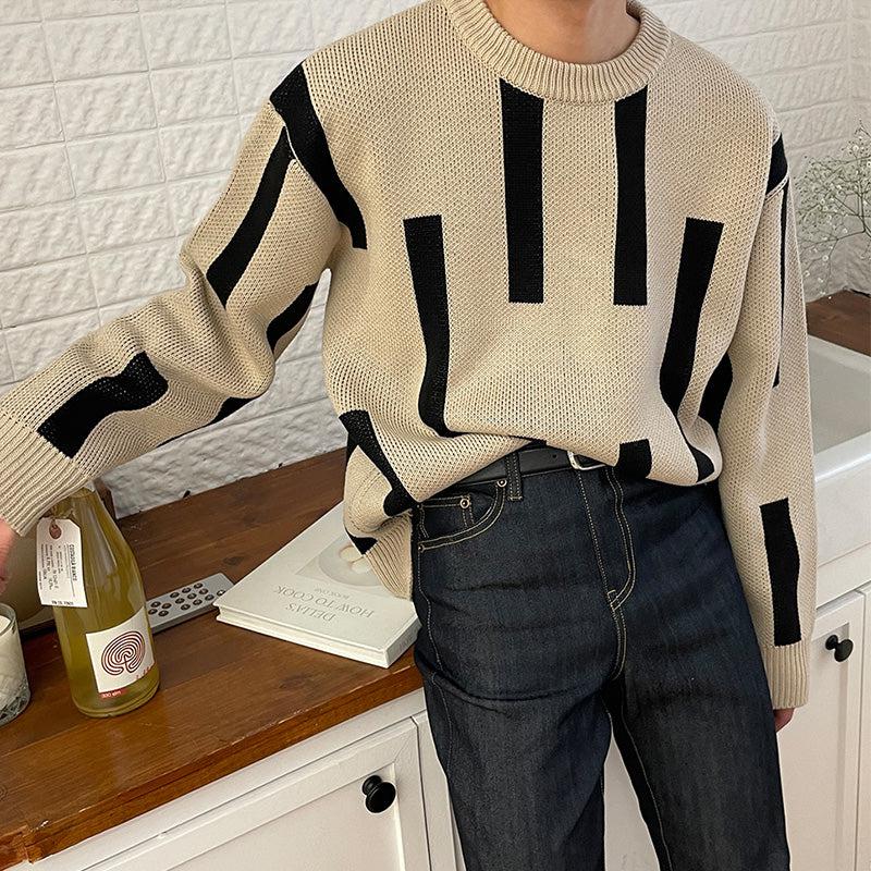 Colorblock Knit Sweater