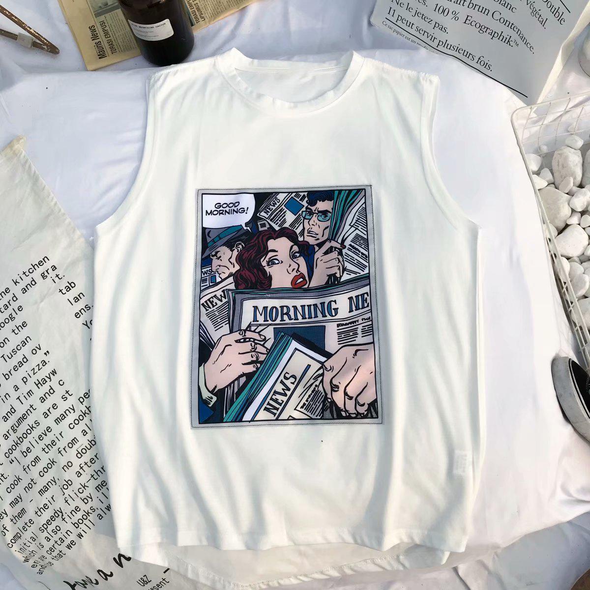 Comic Sleeveless T-Shirt