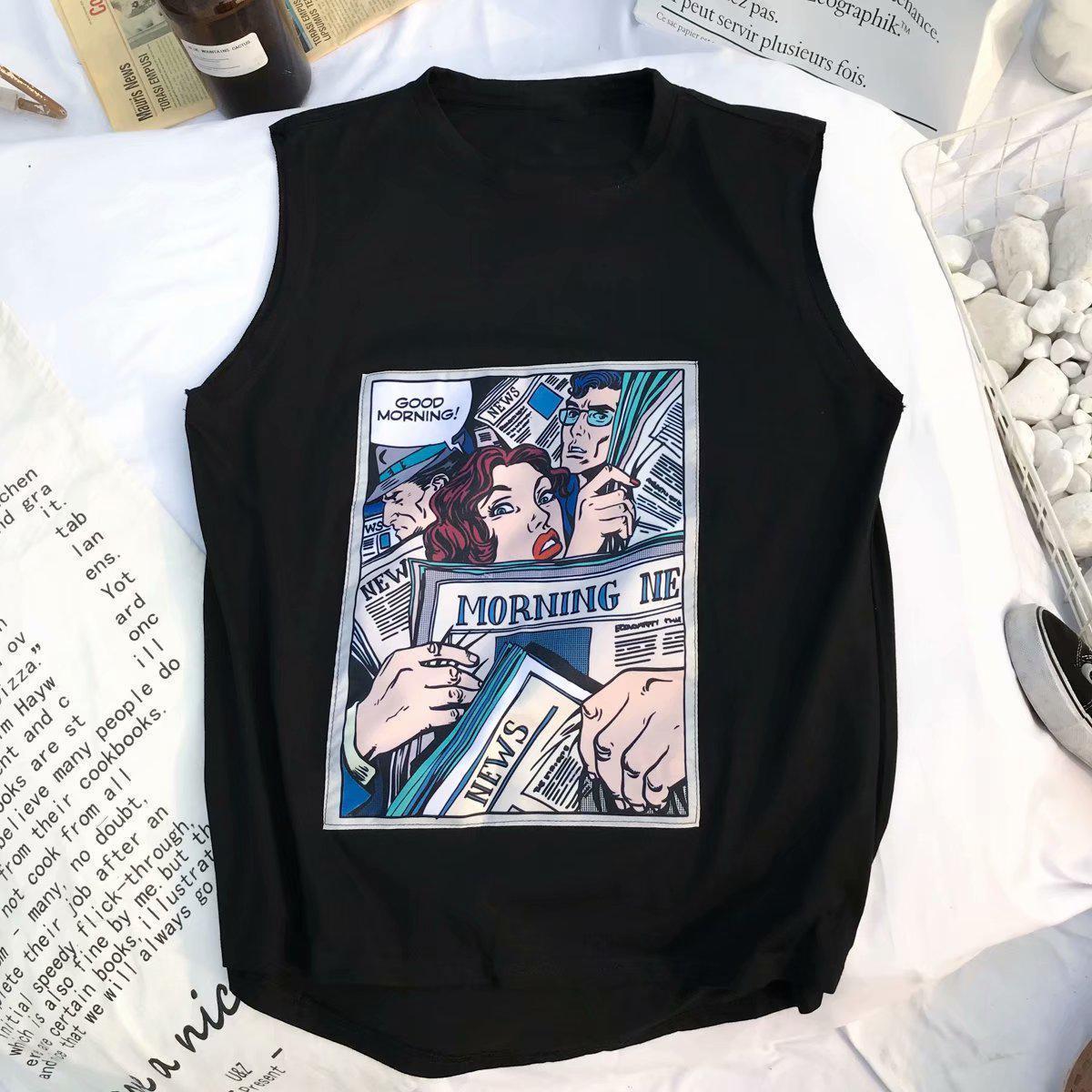 Comic Sleeveless T-Shirt
