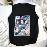 Comic Sleeveless T-Shirt