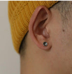 Concave Round Earrings