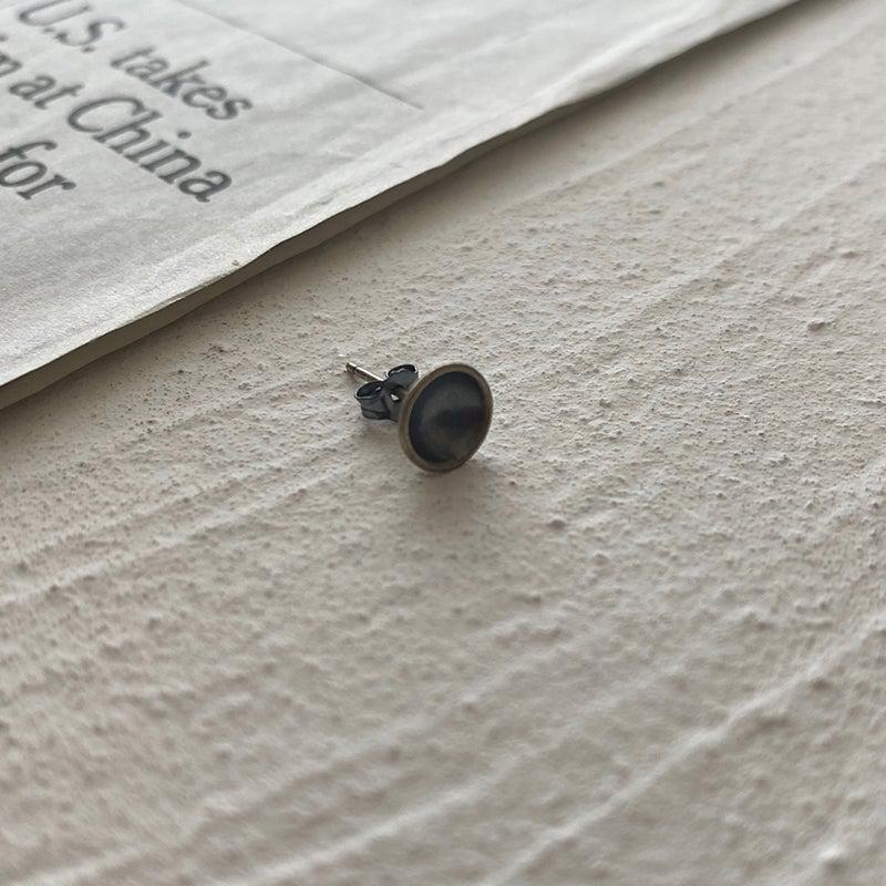 Concave Round Earrings
