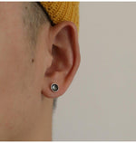 Concave Round Earrings