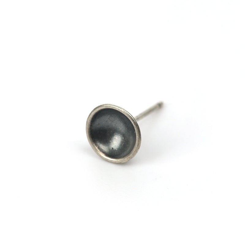 Concave Round Earrings