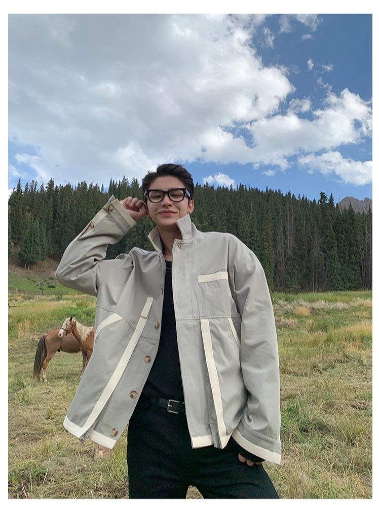 Contrast Casual Jacket