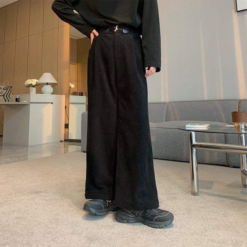 Corduroy Wide-Leg Pants