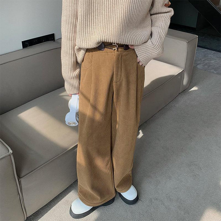 Corduroy Wide-Leg Pants