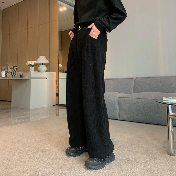 Corduroy Wide-Leg Pants