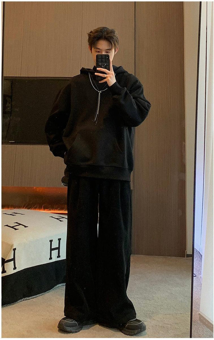 Corduroy Wide-Leg Pants