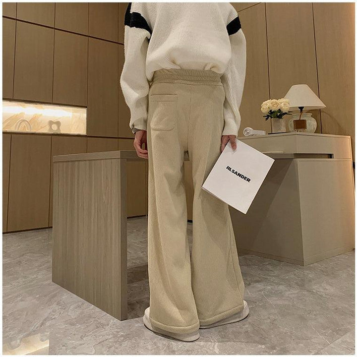 Corduroy Wide-Leg Pants