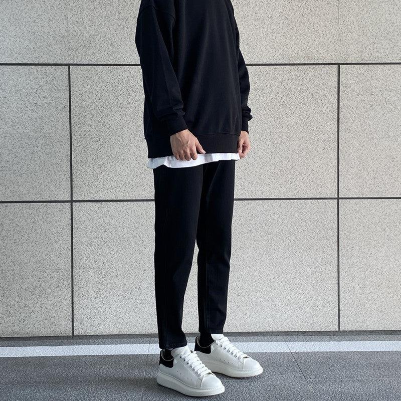 Cropped Slim Elastic Jeans