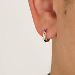 Cutout Cross Hoop Earrings