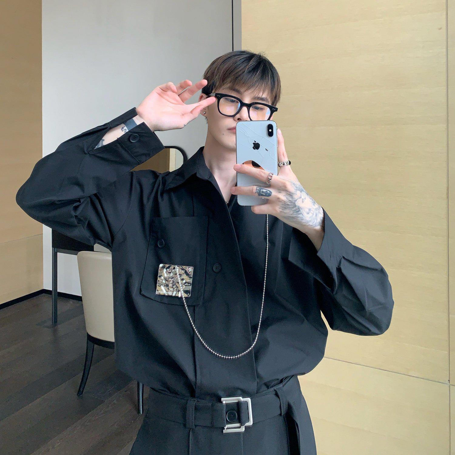 Detachable Metal Card Design Shirt