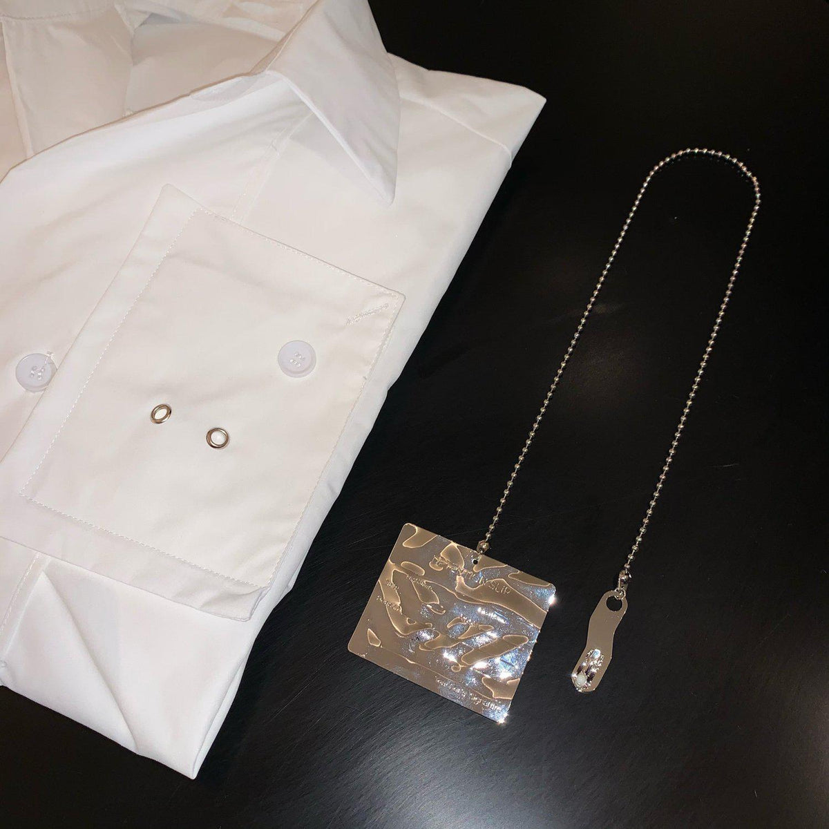 Detachable Metal Card Design Shirt
