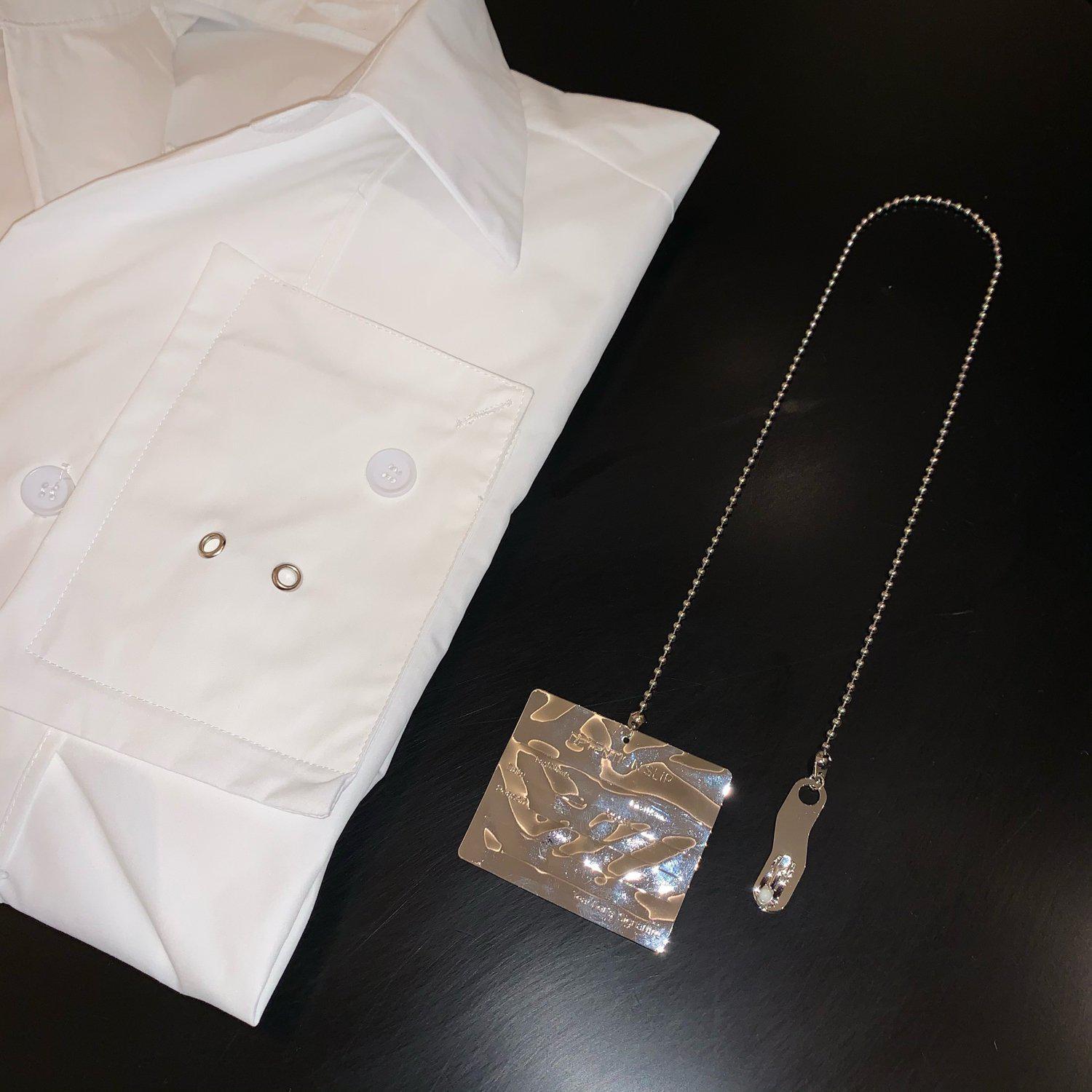 Detachable Metal Card Design Shirt