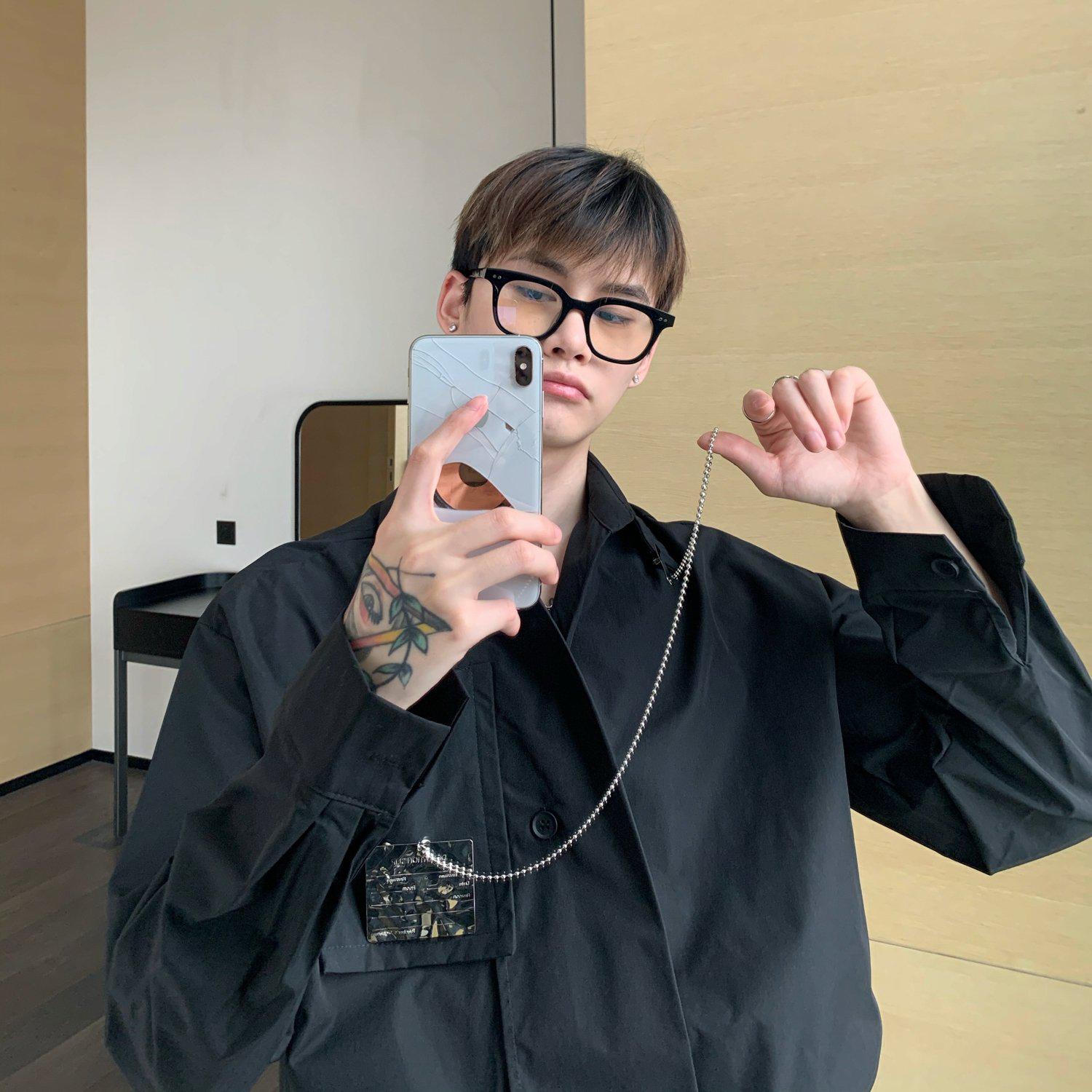 Detachable Metal Card Design Shirt