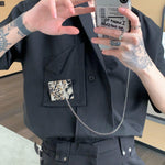 Detachable Metal Card Design Shirt