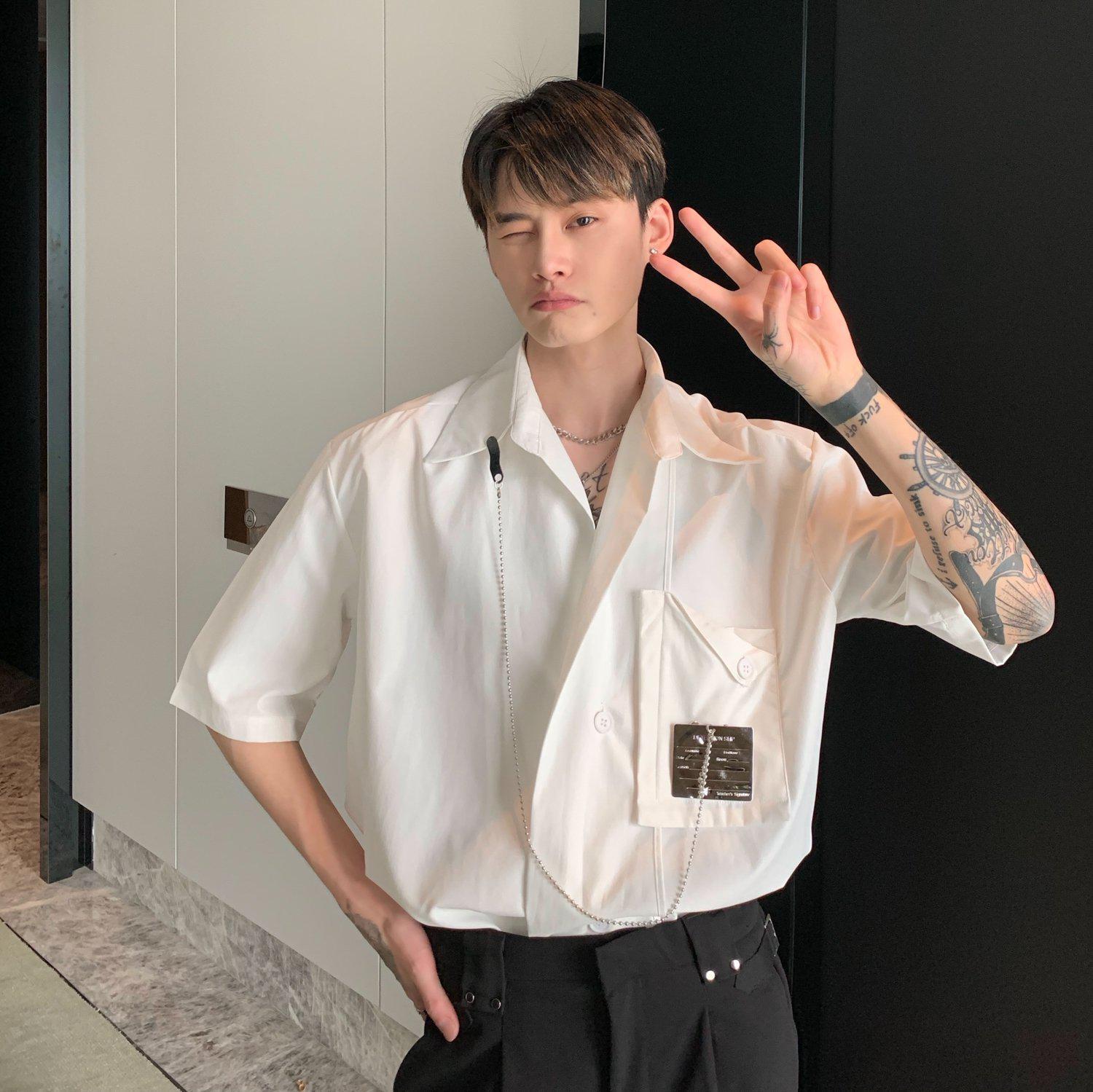 Detachable Metal Card Design Shirt