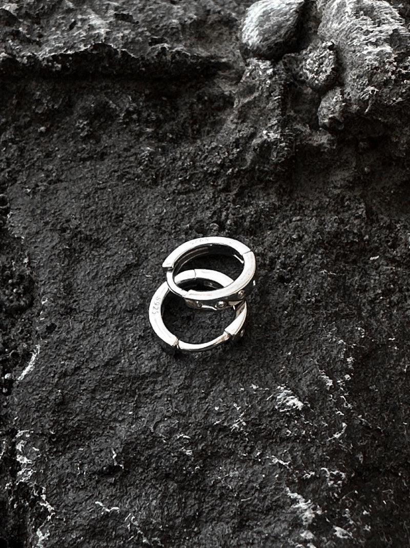 Diamond Buckle Hoop Earrings