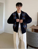 Diamond Lattice Knit Cardigan