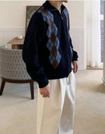 Diamond Lattice Knit Cardigan