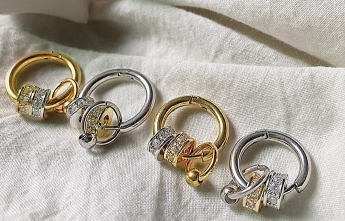 Diamond-Studded Earrings