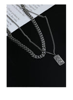 Double Cuban Chain Necklace