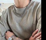 Double Layered Thin Chain Necklace