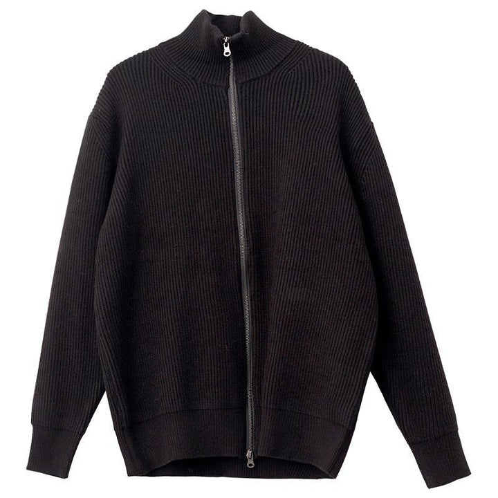 Double Zipper Cardigan Jacket
