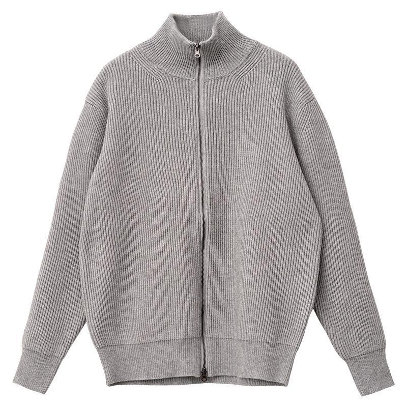 Double Zipper Cardigan Jacket