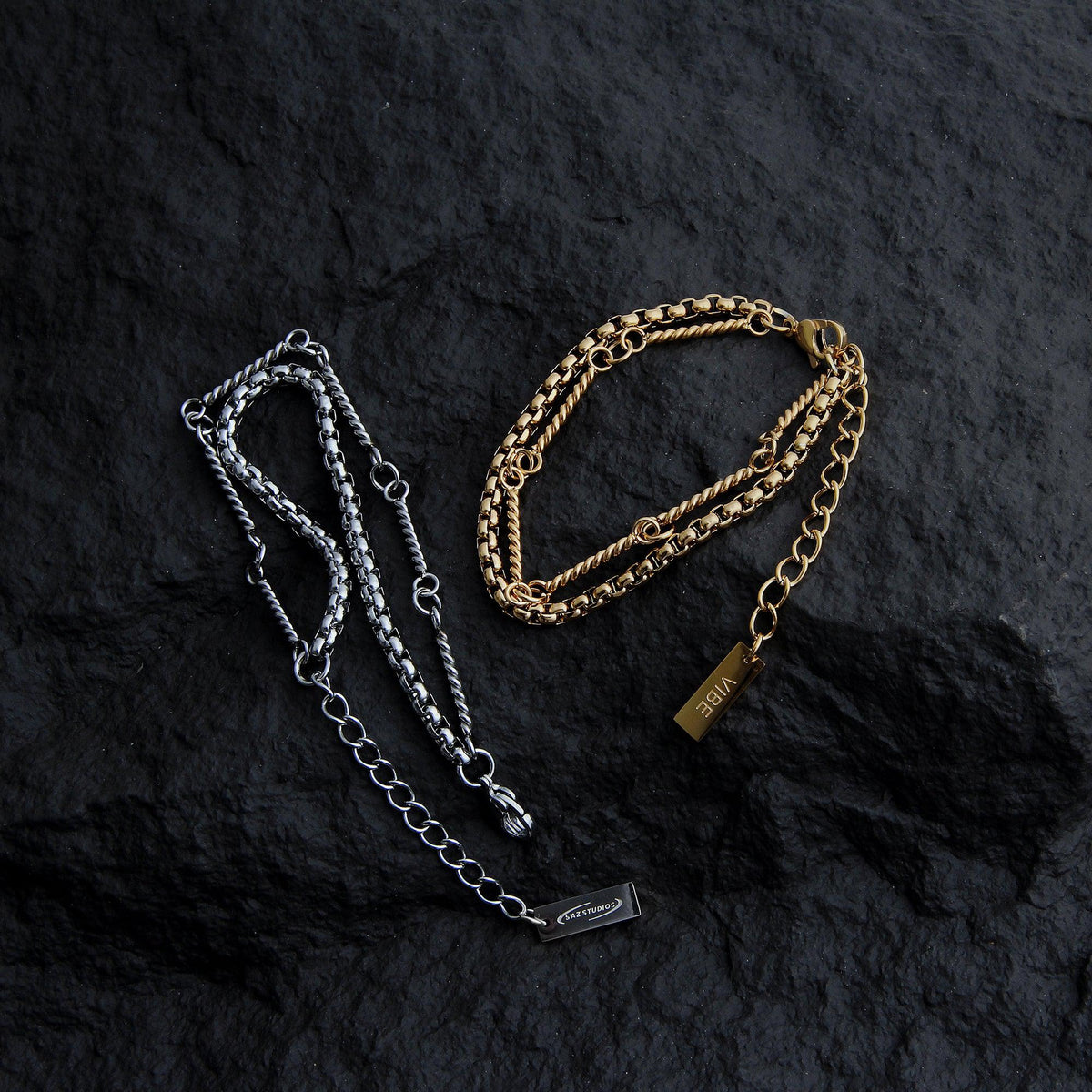 Double-Layer Titanium Bracelet