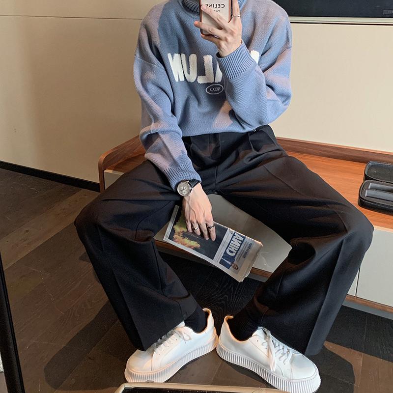 Drape Loose Straight Pants