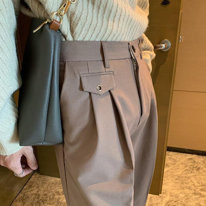Drape Loose Straight Pants