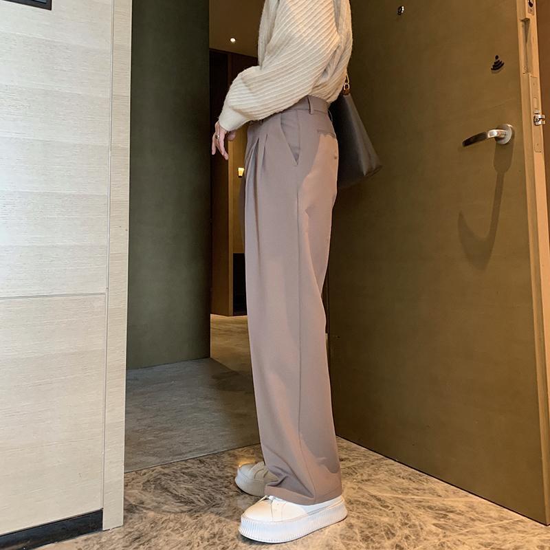 Drape Loose Straight Pants