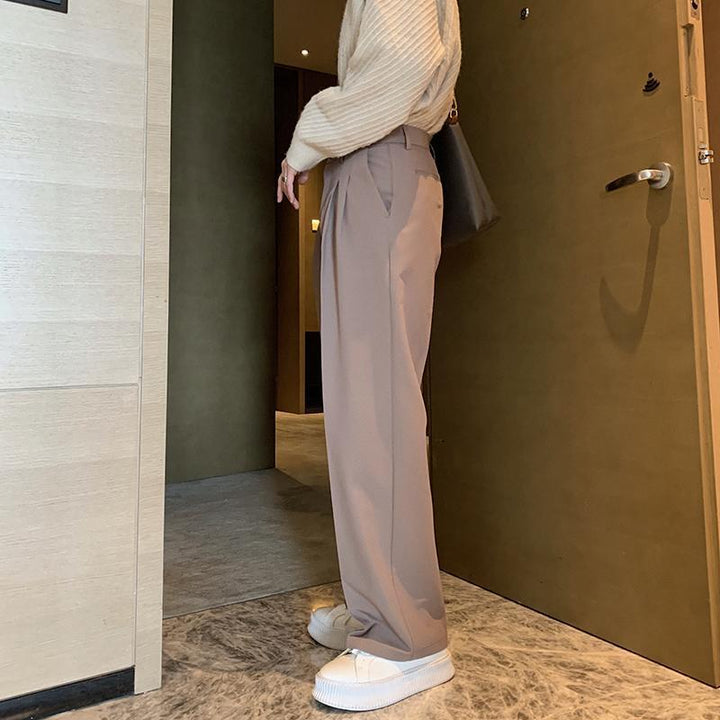 Drape Loose Straight Pants