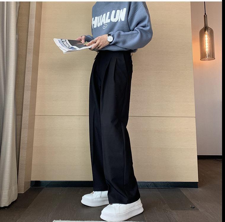 Drape Loose Straight Pants