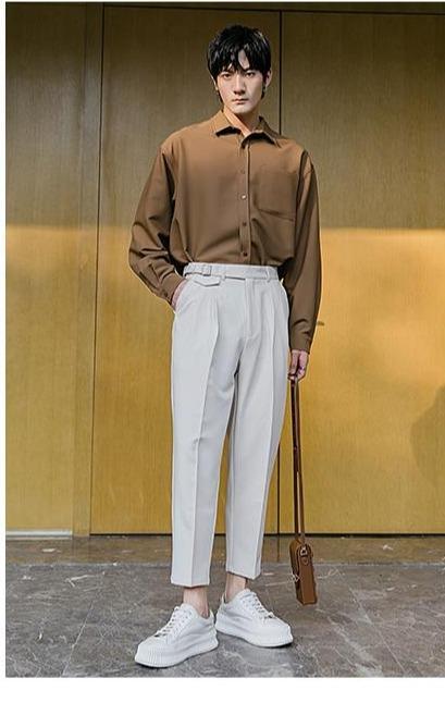 Drape Straight Pants